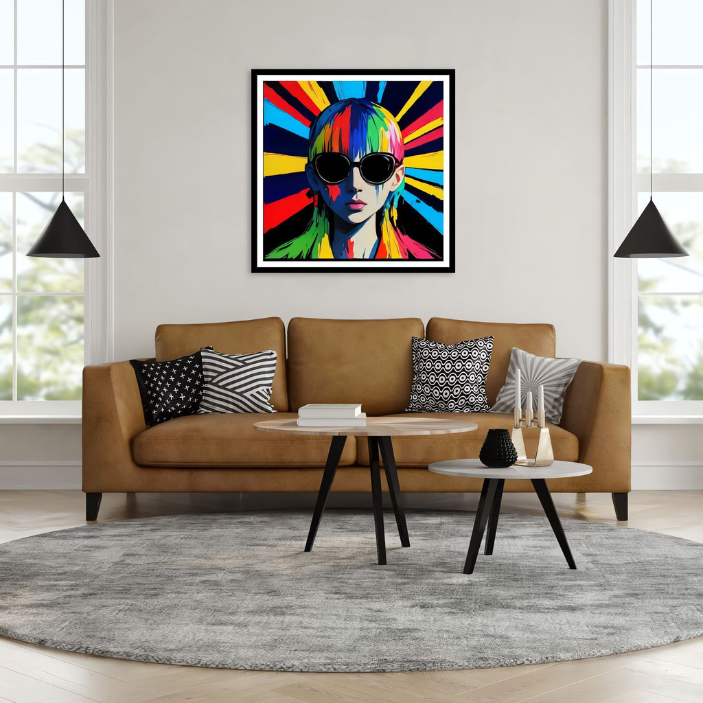 Signal — Neon Pop Art Fine Art Print | Aleksa Soul Art