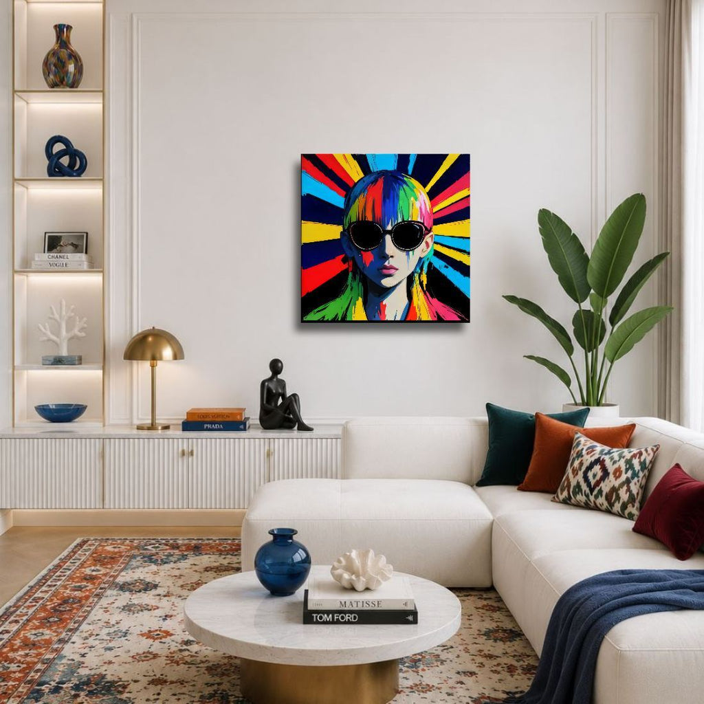 Signal — Neon Pop Art Fine Art Print | Aleksa Soul Art