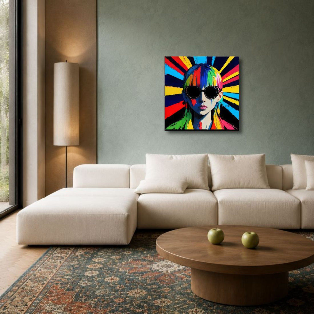 Signal — Neon Pop Art Fine Art Print | Aleksa Soul Art