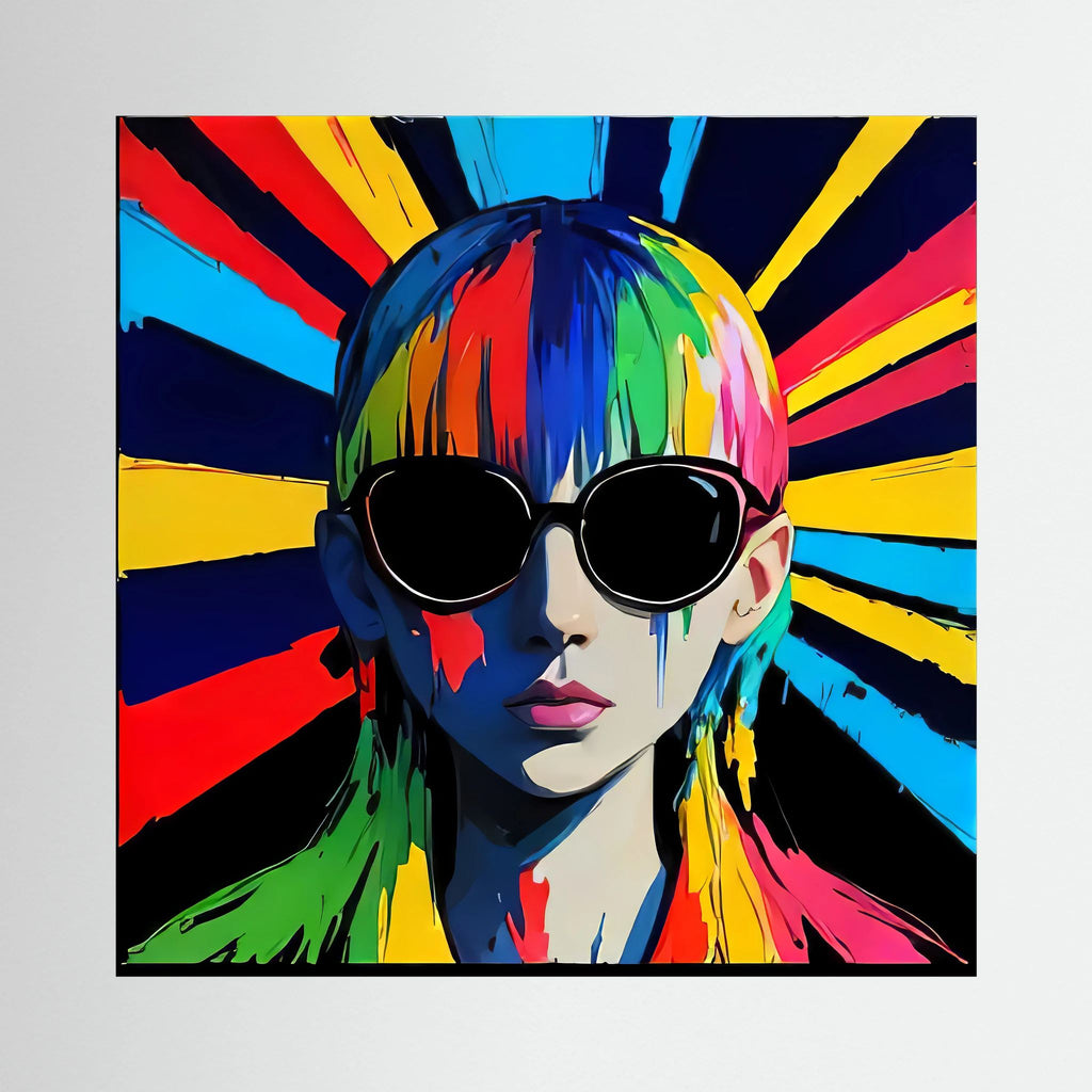 Signal — Neon Pop Art Canvas Print | Aleksa Soul Art