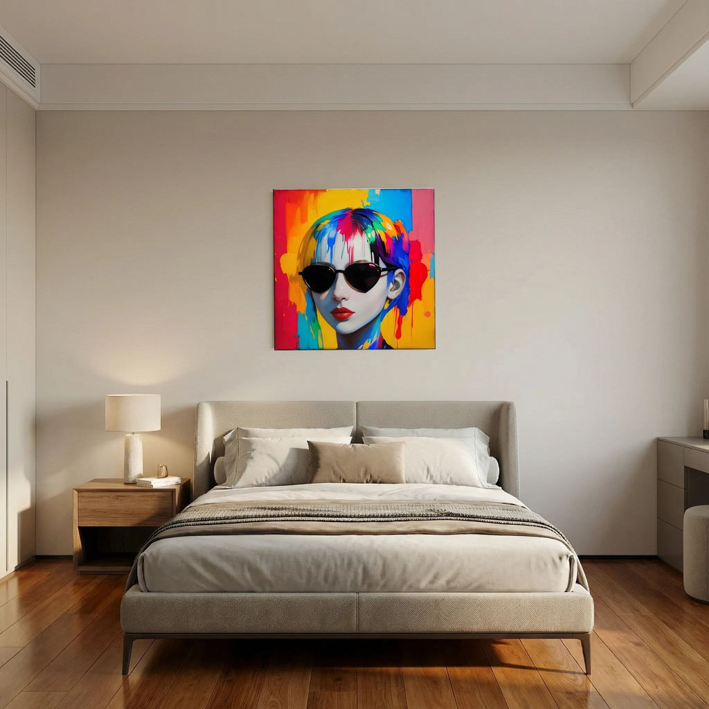 Color Authority – Fashion Portrait , Pop Art Woman , Canvas 