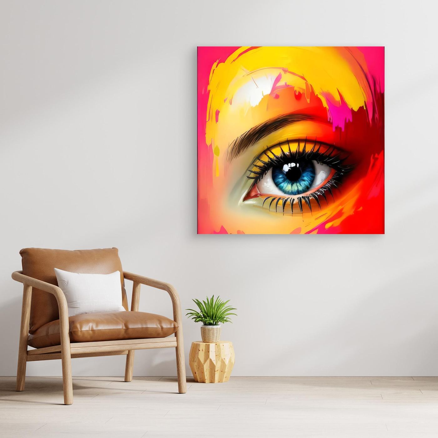 Clarity - Neon Pop Art Canvas & Fine Art Print