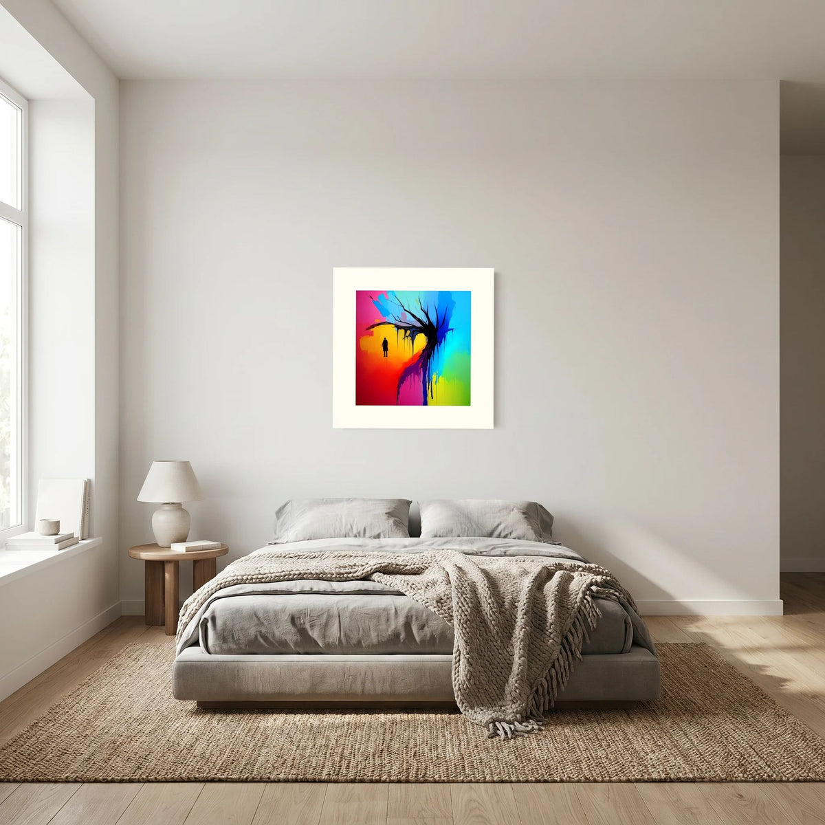 Witness — Neon Pop Art Landscape Fine Art Print | Aleksa Soul Art