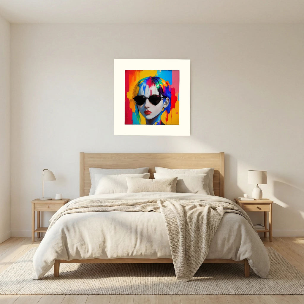 Color Authority – Fashion Portrait , Pop Art Woman, Fine Art Paper 