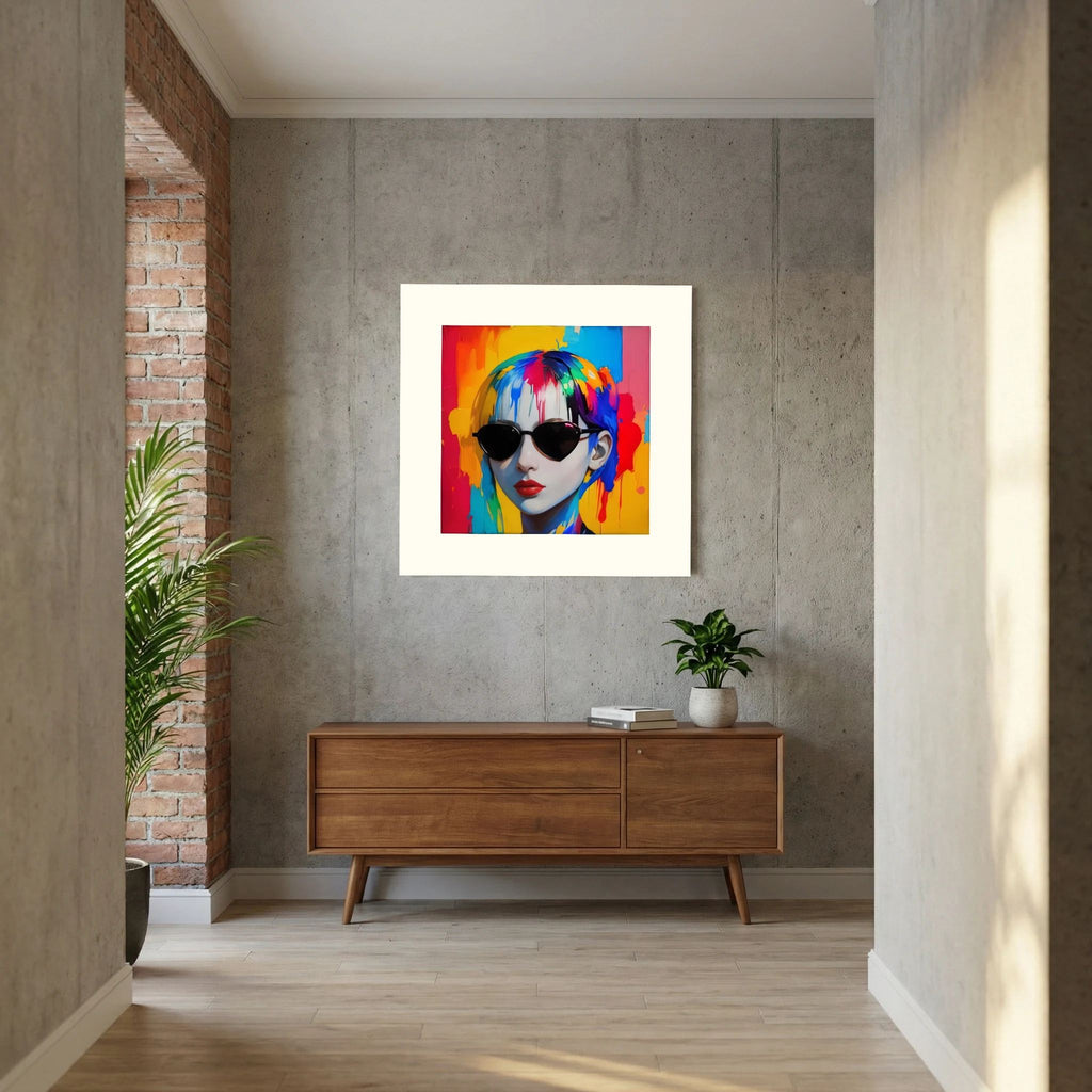 Color Authority – Fashion Portrait , Pop Art Woman, Fine Art Paper 