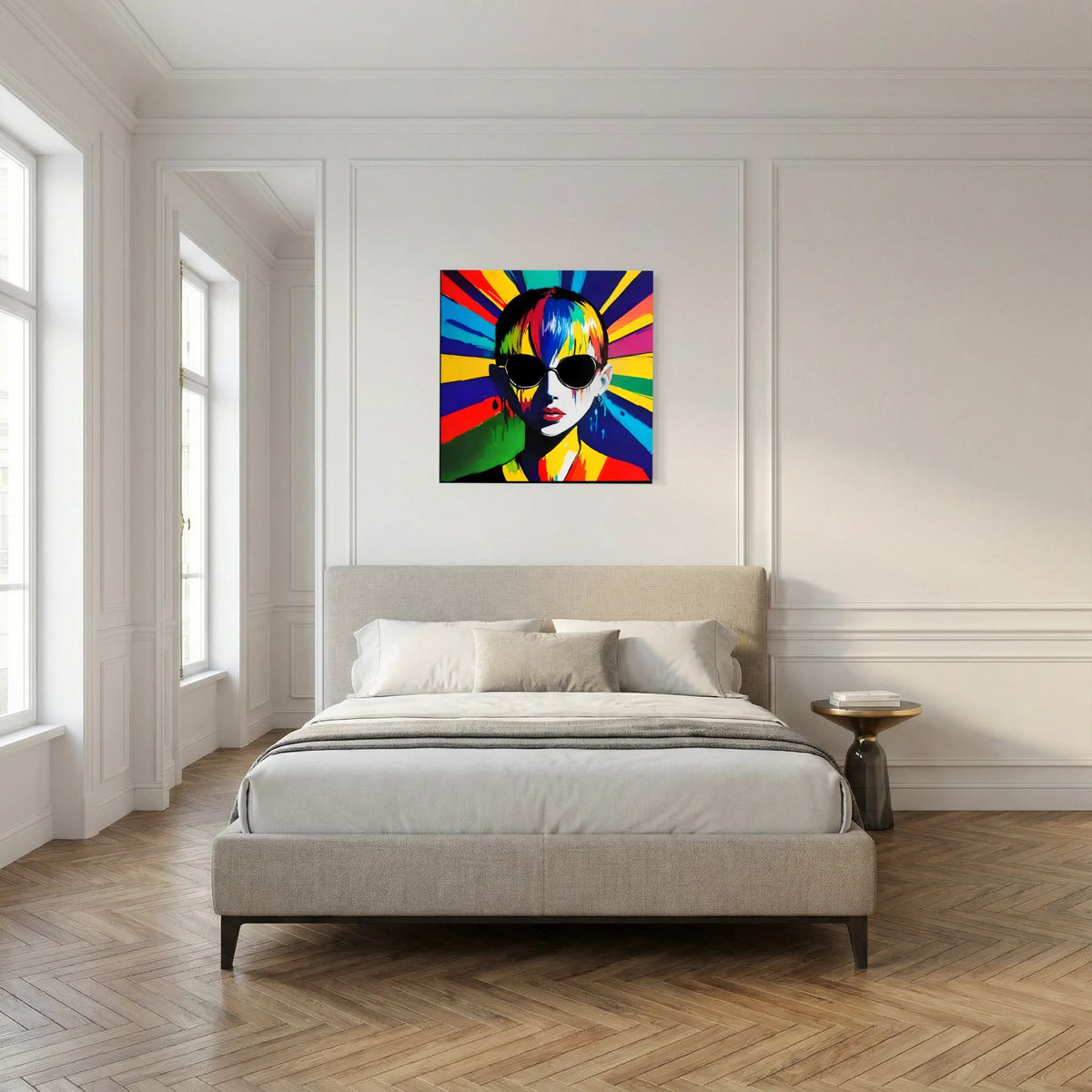 Radiance — Neon Pop Art Canvas Print | Aleksa Soul Art