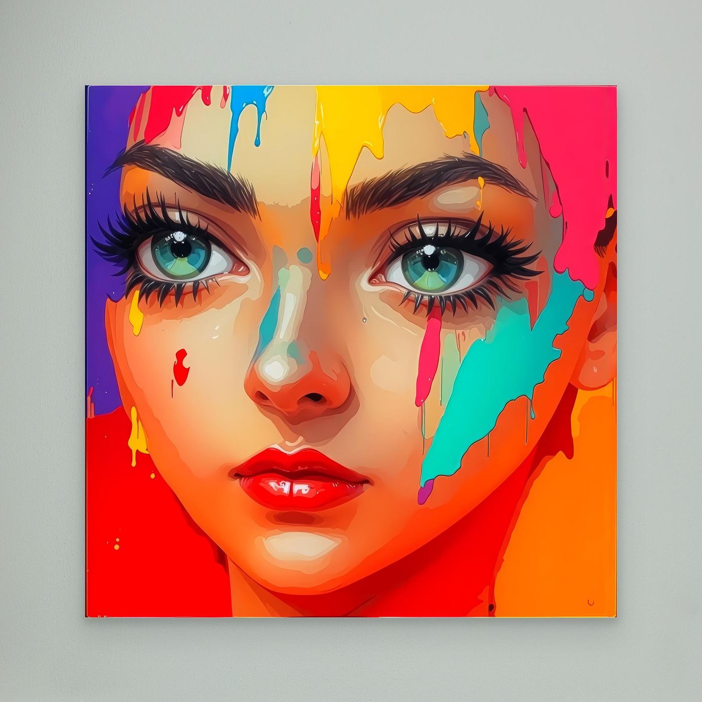 Unfiltered - Vivid Neon Pop Art Canvas 