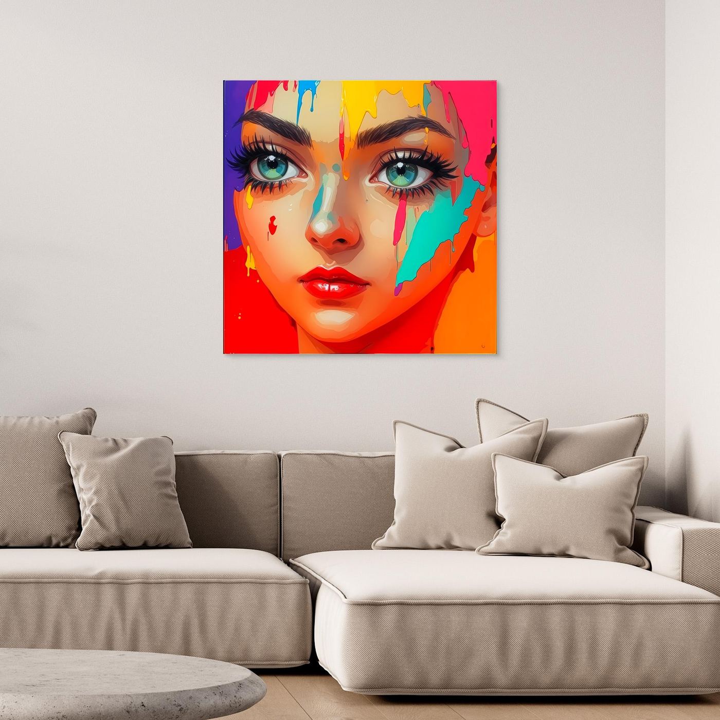 Unfiltered - Vivid Neon Pop Art Canvas 