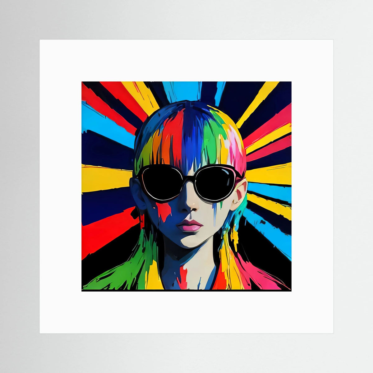 Signal — Neon Pop Art Fine Art Print | Aleksa Soul Art