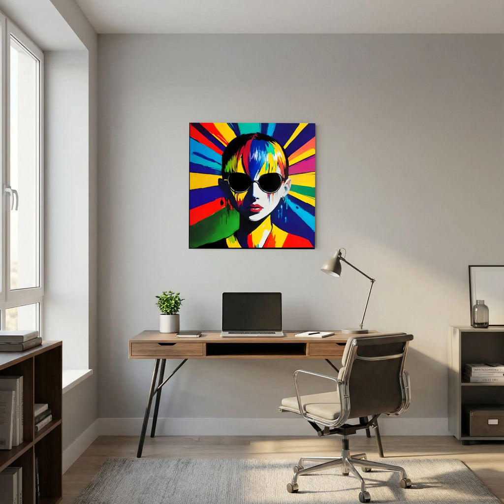 Radiance — Neon Pop Art Canvas Print | Aleksa Soul Art