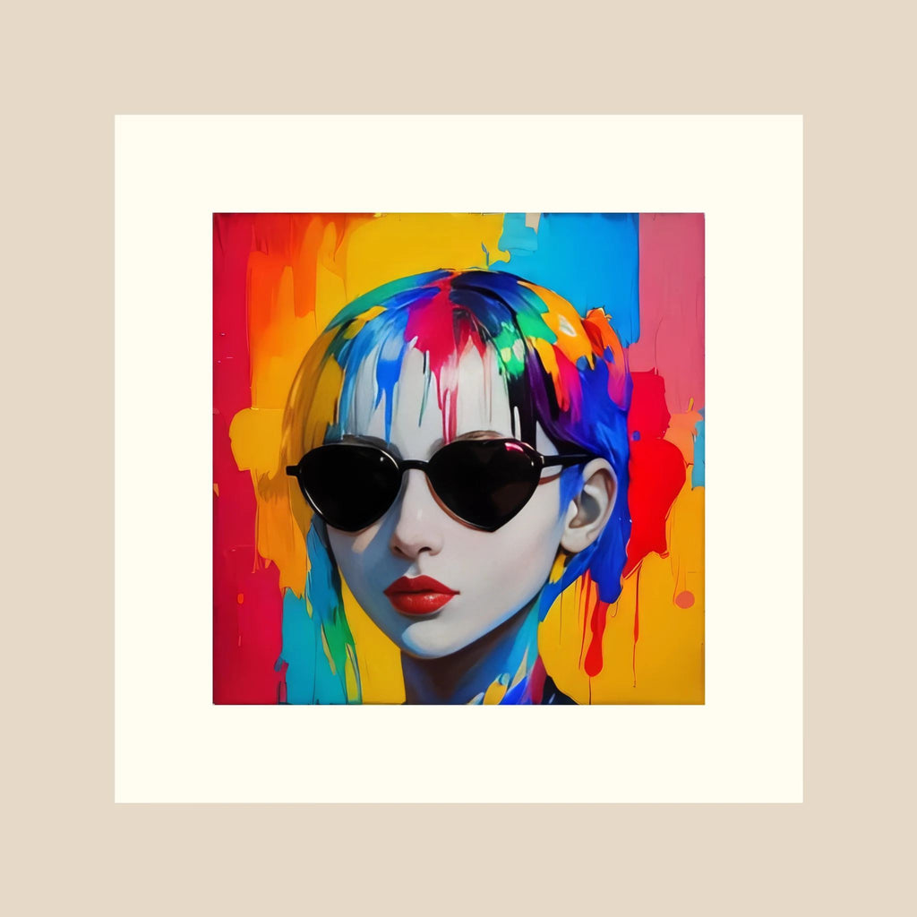 Color Authority – Fashion Portrait , Pop Art Woman, Fine Art Paper 
