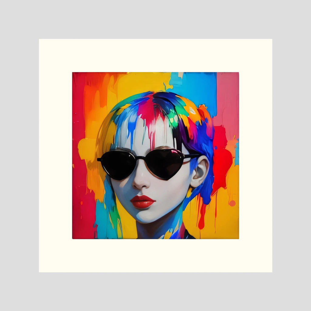 Color Authority – Fashion Portrait , Pop Art Woman, Fine Art Paper 