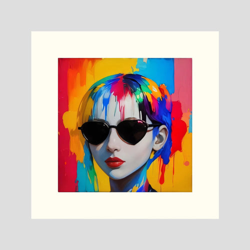 Color Authority – Fashion Portrait , Pop Art Woman, Fine Art Paper 