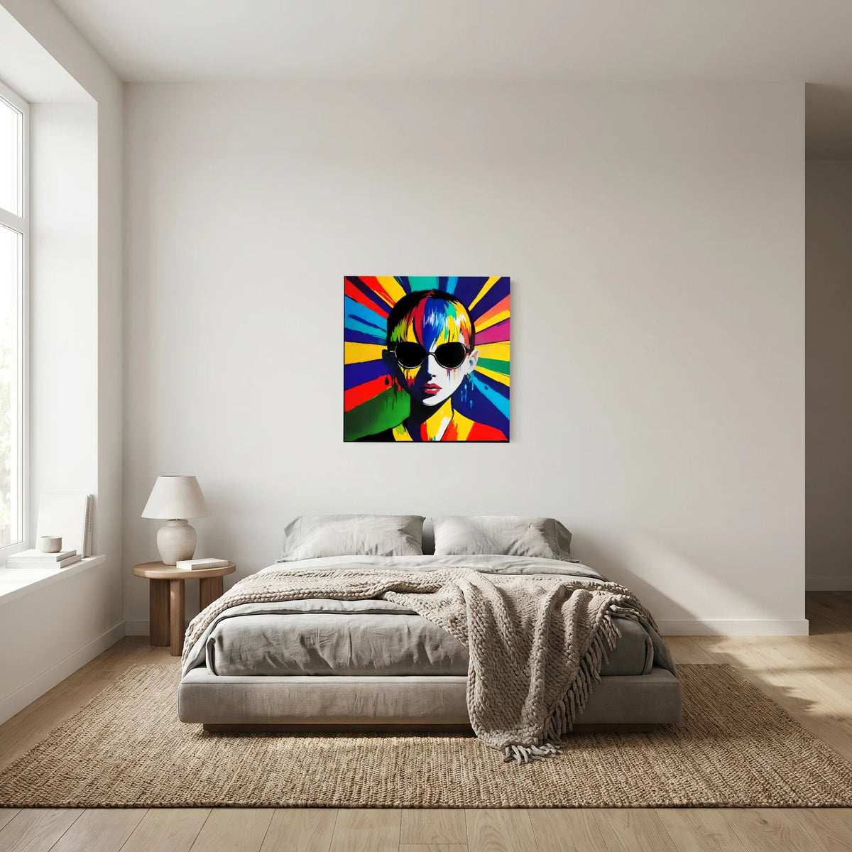 Radiance — Neon Pop Art Canvas Print | Aleksa Soul Art