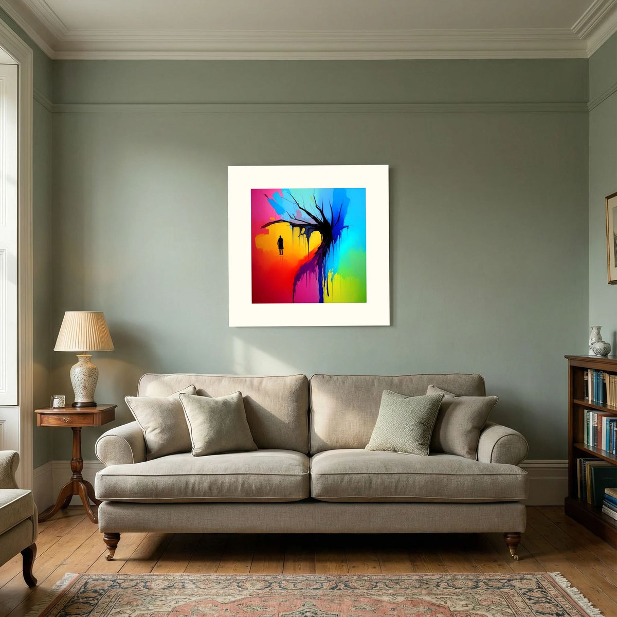 Witness — Neon Pop Art Landscape Fine Art Print | Aleksa Soul Art