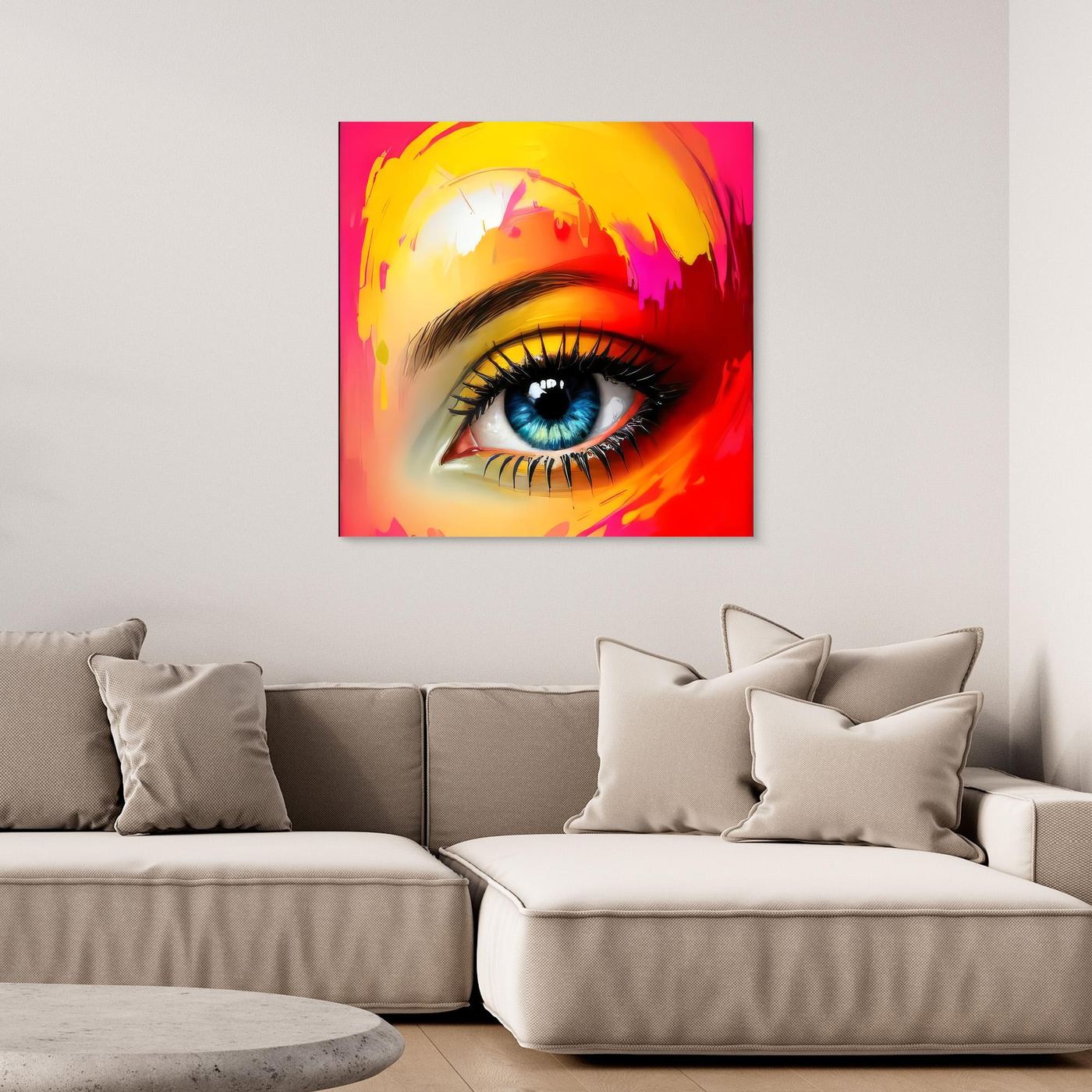 Clarity - Neon Pop Art Canvas & Fine Art Print
