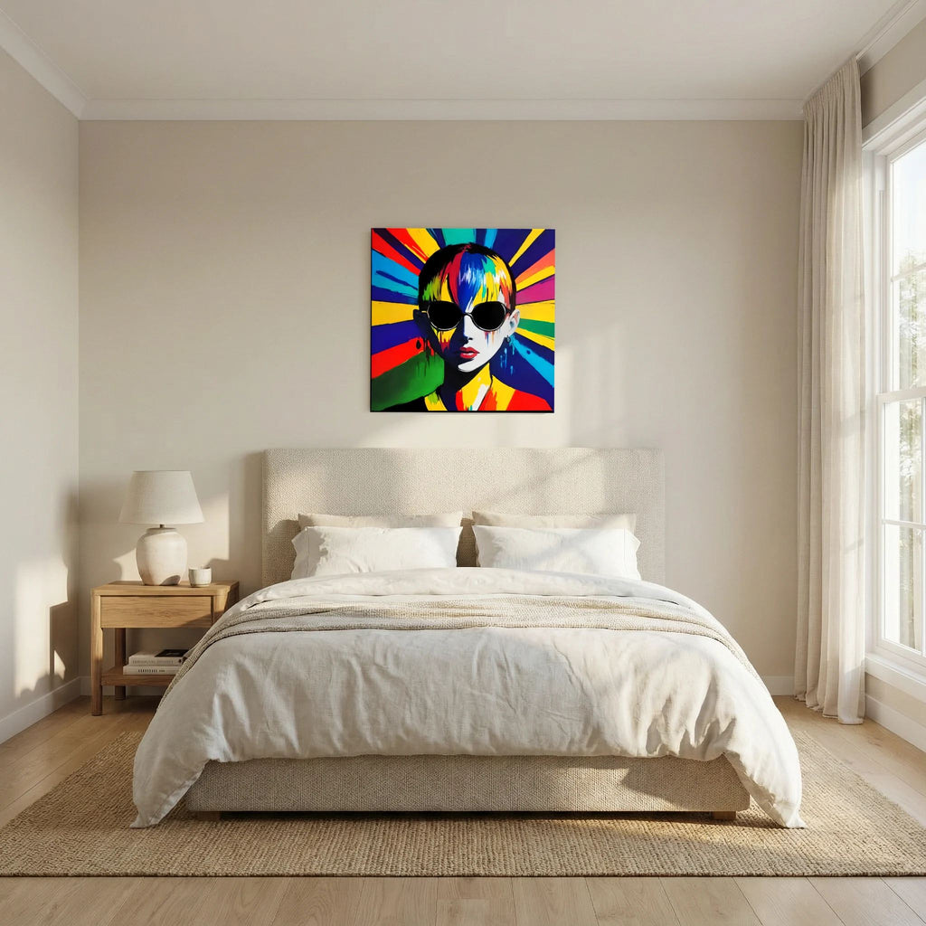 Radiance — Neon Pop Art Canvas Print | Aleksa Soul Art