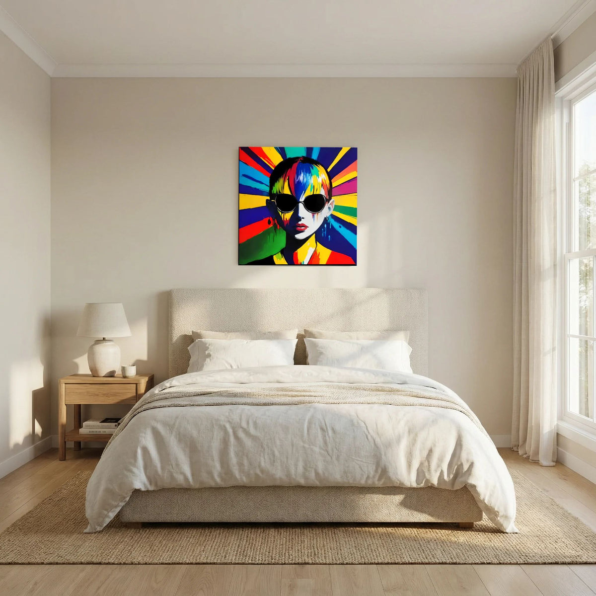 Radiance — Neon Pop Art Canvas Print | Aleksa Soul Art