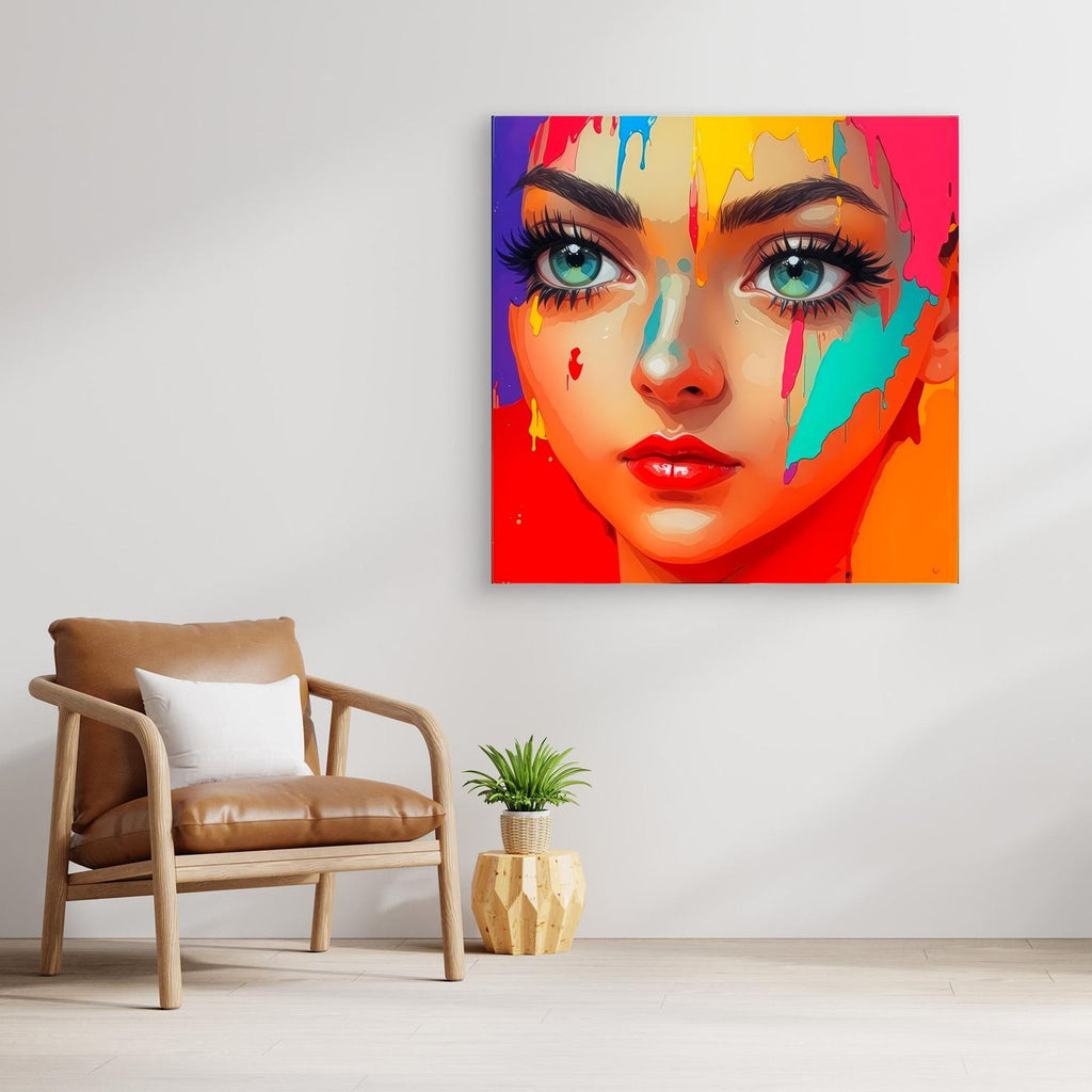 Unfiltered - Vivid Neon Pop Art Canvas 