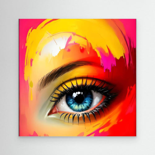 Clarity - Neon Pop Art Canvas & Fine Art Print