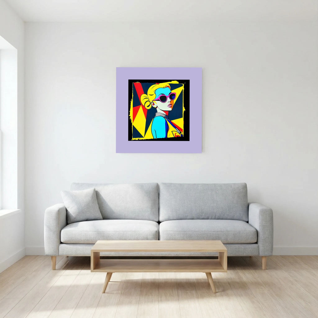 Pink cat-eye sunglasses Fine Art Paper 
