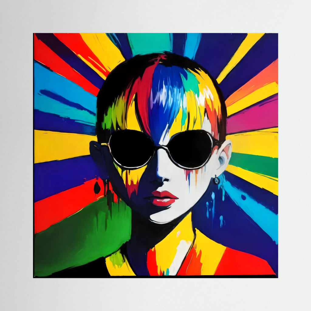 Radiance — Neon Pop Art Canvas Print | Aleksa Soul Art
