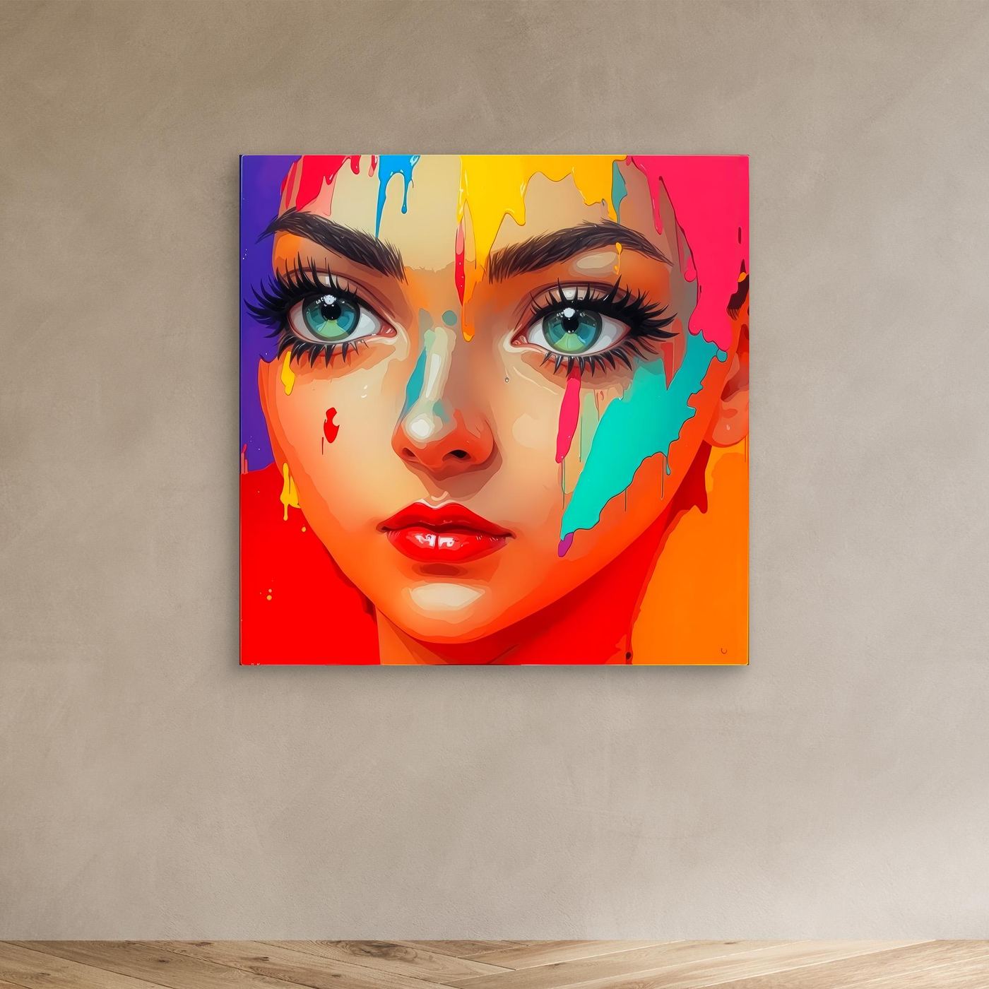Unfiltered - Vivid Neon Pop Art Canvas 