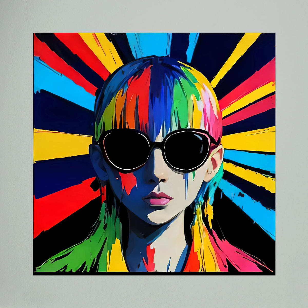 Signal — Neon Pop Art Canvas Print | Aleksa Soul Art