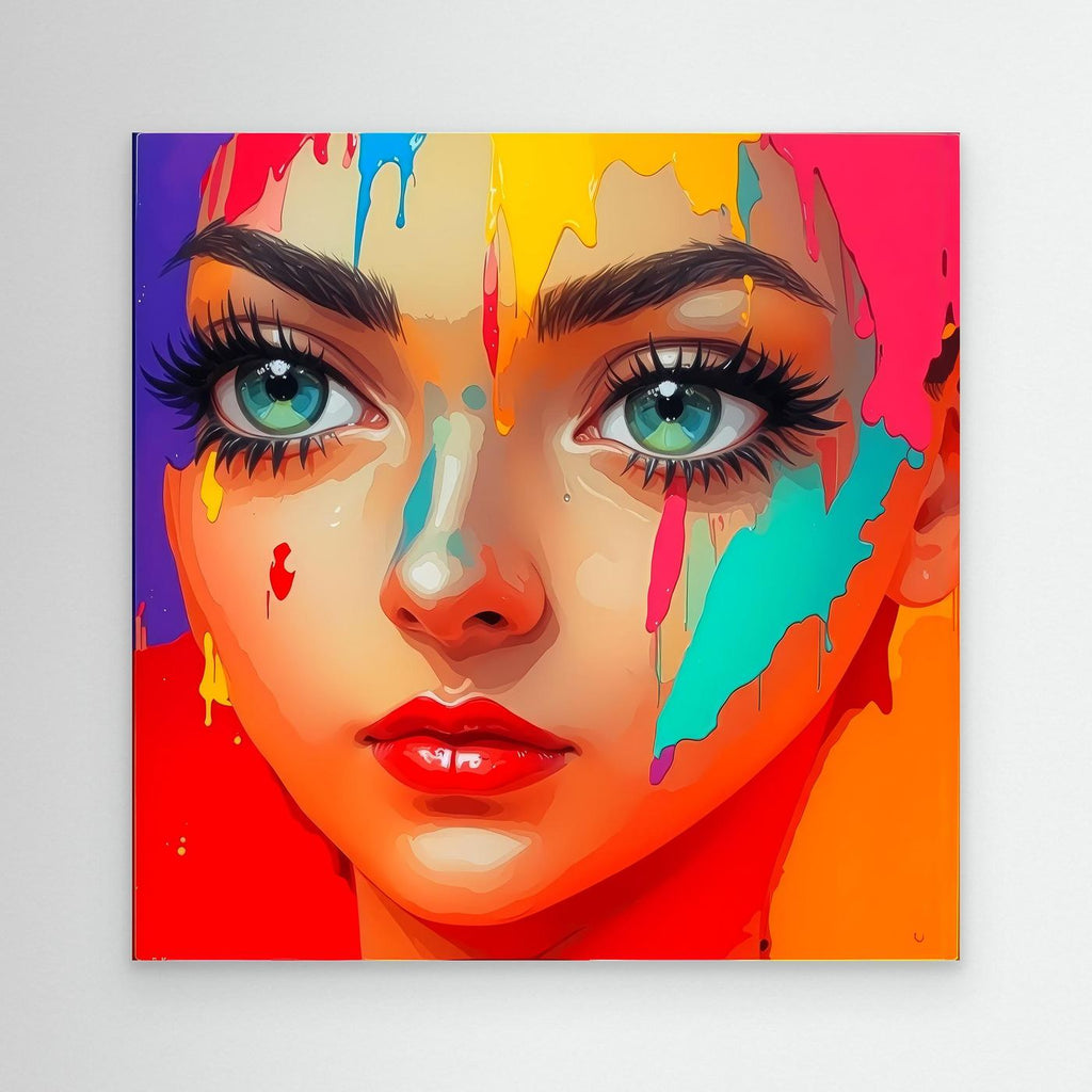 Unfiltered - Vivid Neon Pop Art Canvas 
