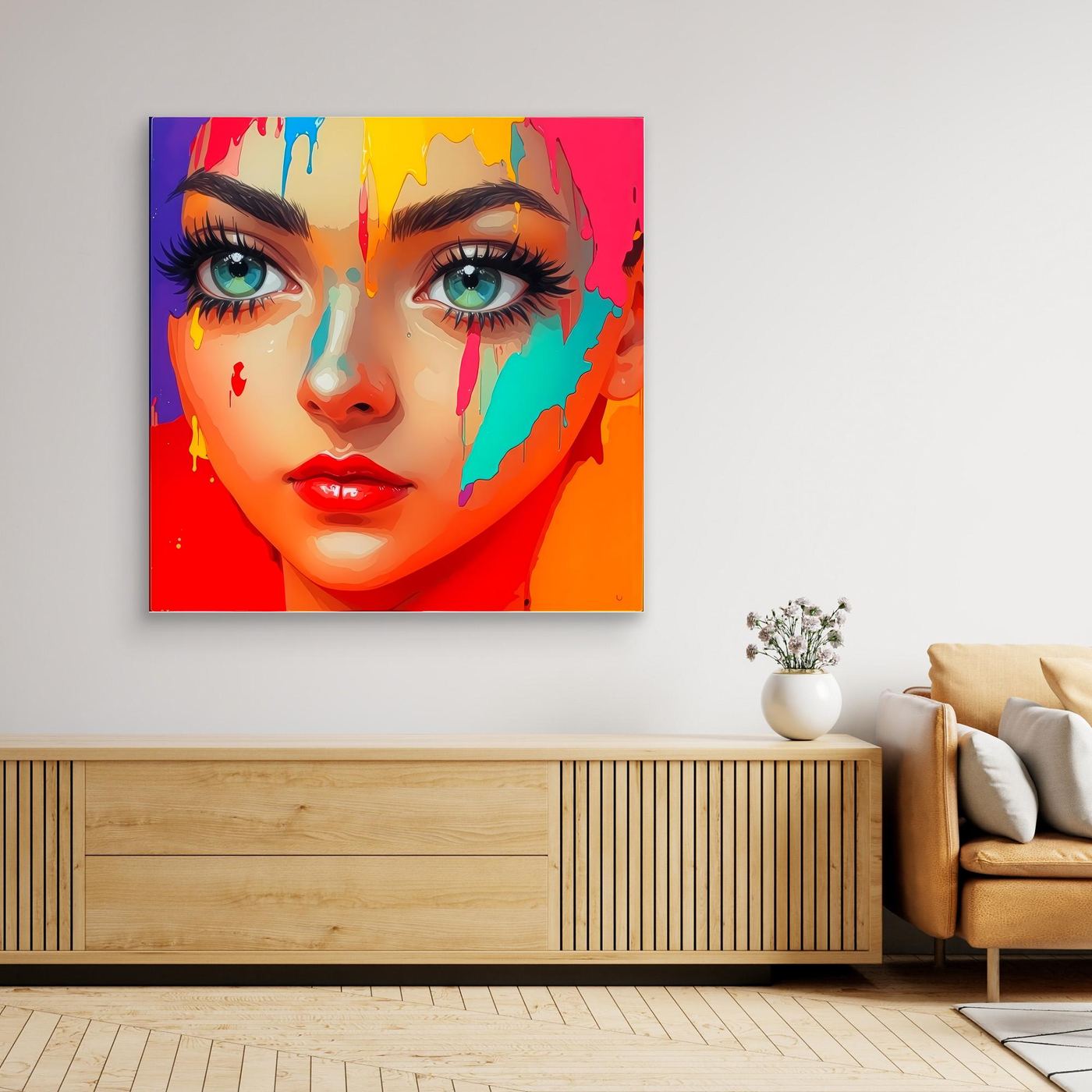 Unfiltered - Vivid Neon Pop Art Canvas 