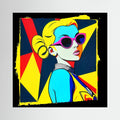 Pink cat-eye sunglasses canvas