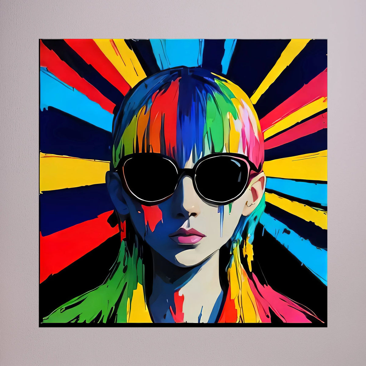 Signal — Neon Pop Art Canvas Print | Aleksa Soul Art