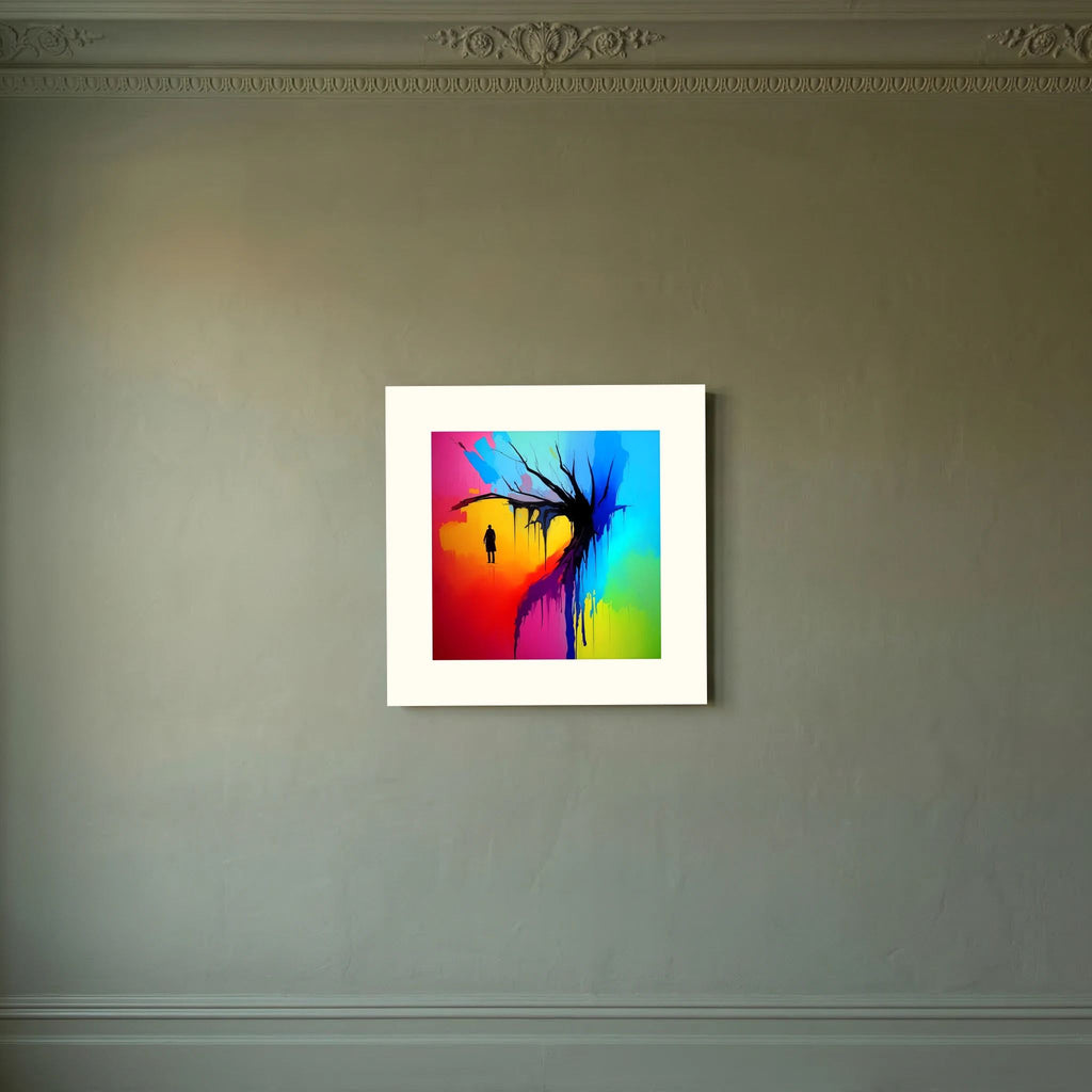 Witness — Neon Pop Art Landscape Fine Art Print | Aleksa Soul Art