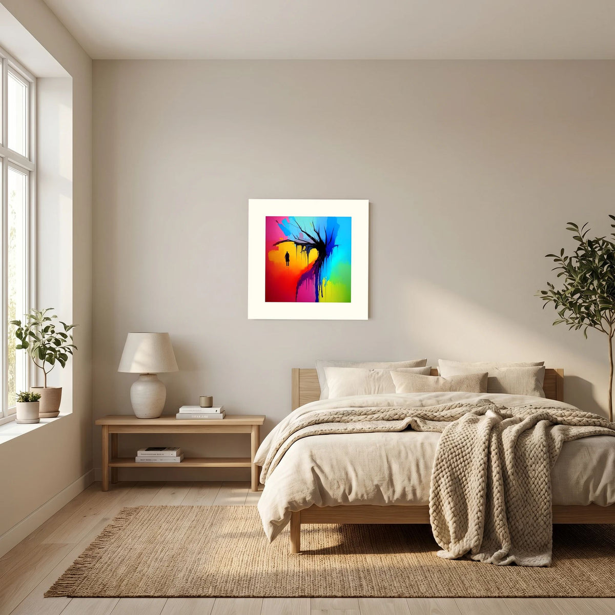 Witness — Neon Pop Art Landscape Fine Art Print | Aleksa Soul Art