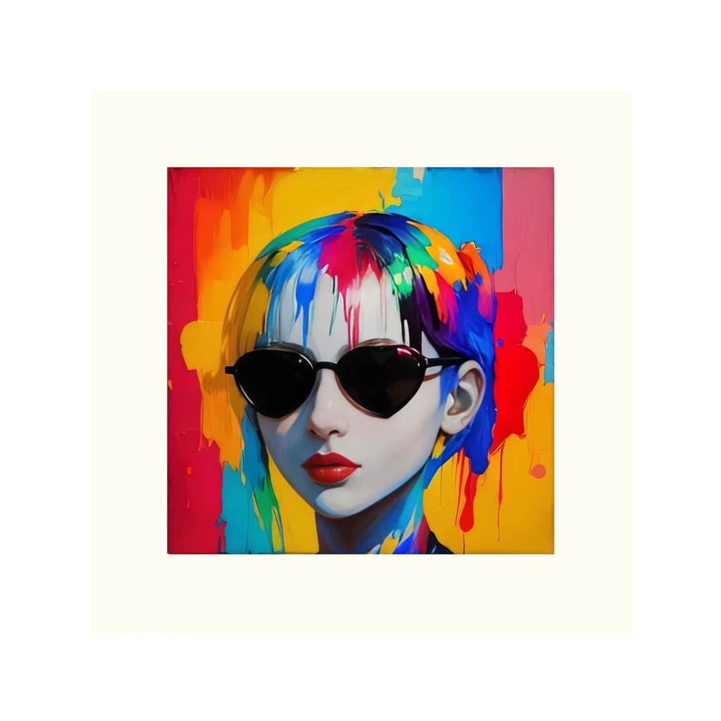 Color Authority – Fashion Portrait , Pop Art Woman, Fine Art Paper 