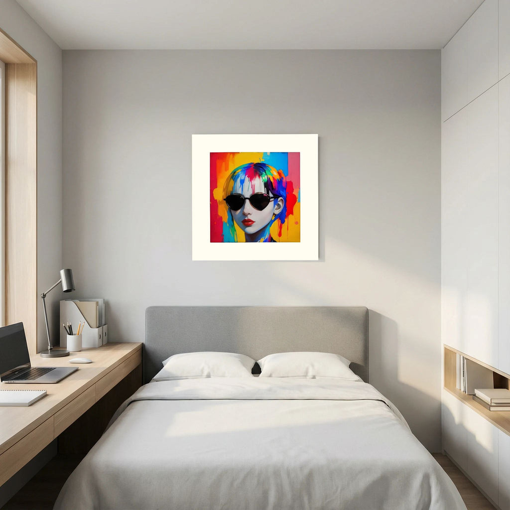 Color Authority – Fashion Portrait , Pop Art Woman, Fine Art Paper 