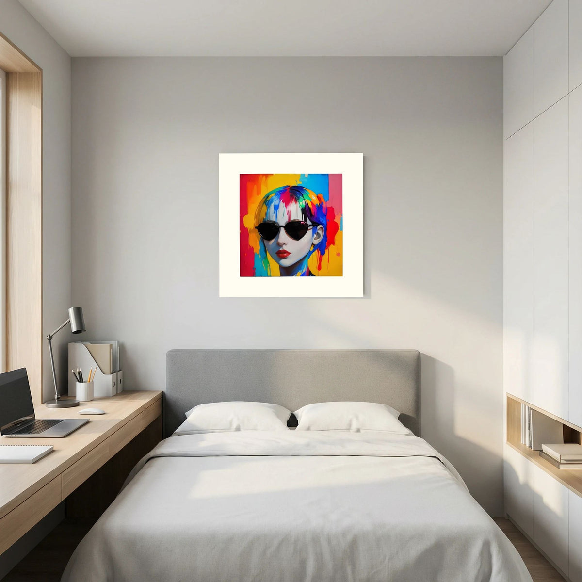 Color Authority – Fashion Portrait , Pop Art Woman, Fine Art Paper 