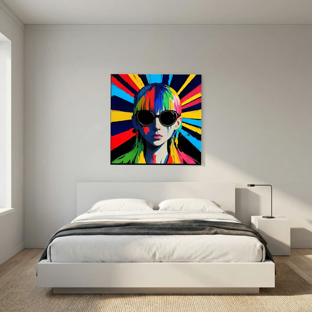 Signal — Neon Pop Art Canvas Print | Aleksa Soul Art